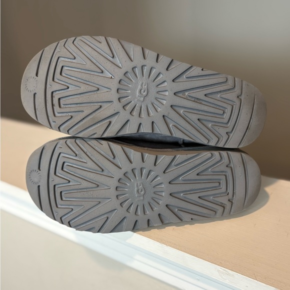 UGG Womens Classic Mini Side Logo II Boots - Lighthouse Grey Size 7 - Picture 8 of 9